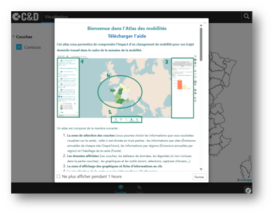 Navigation carte interactive - Atlas Articque by ChapsVision